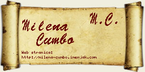 Milena Cumbo vizit kartica